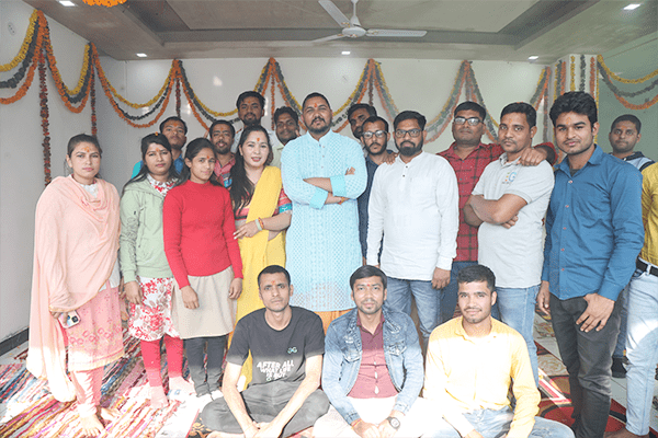 Image of the prayer ceremony during Tejash Defence Academy Dehradun's foundation day celebration